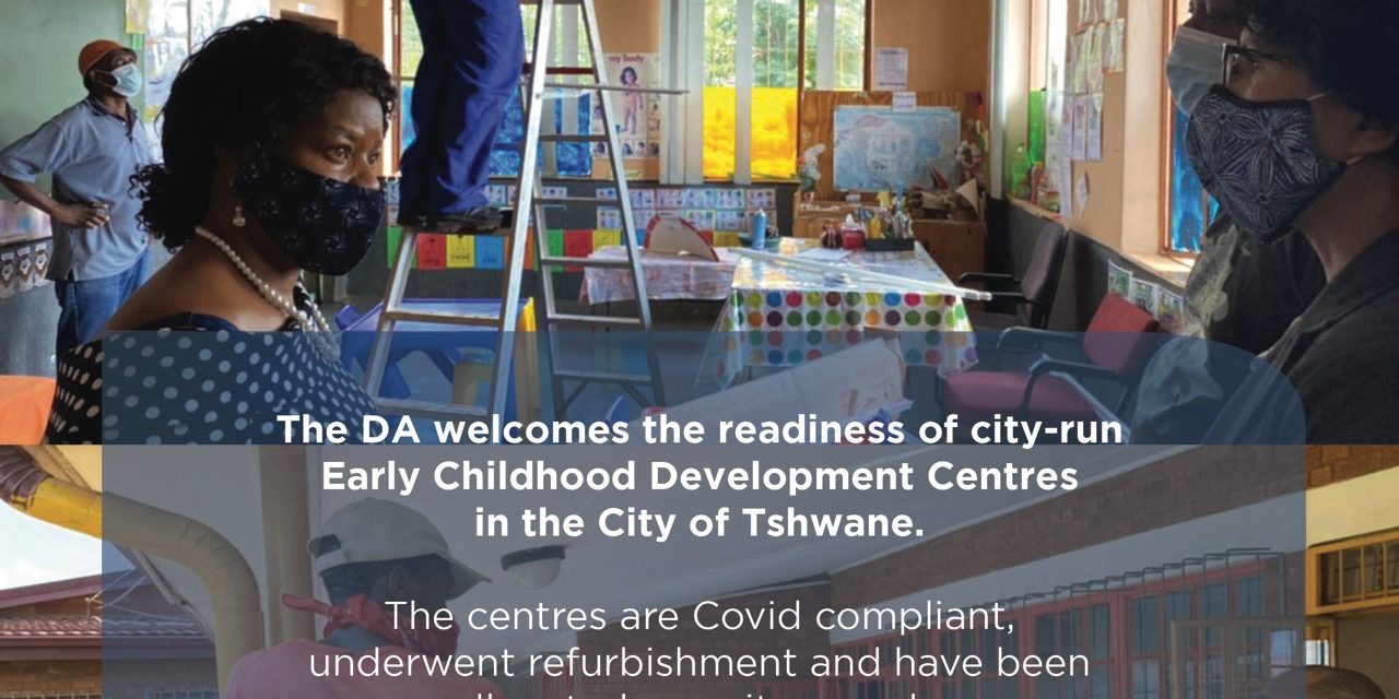 Tshwane’s childhood development centres ready to open
