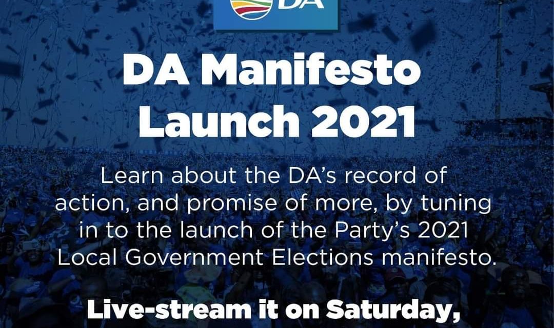 DA’s first posters go up. Bring on the elections!