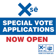 Special vote online application