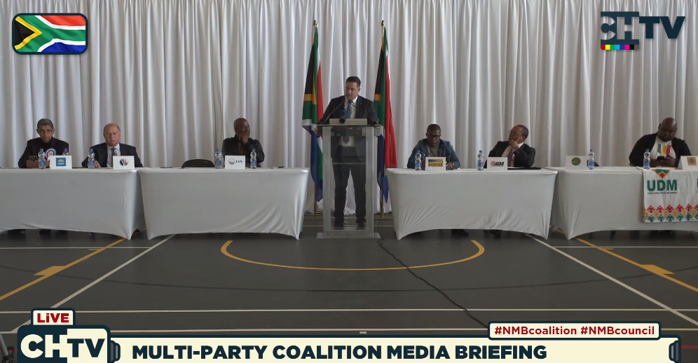 Media briefing: Introducing a new multi-party coalition for Nelson Mandela Bay￼