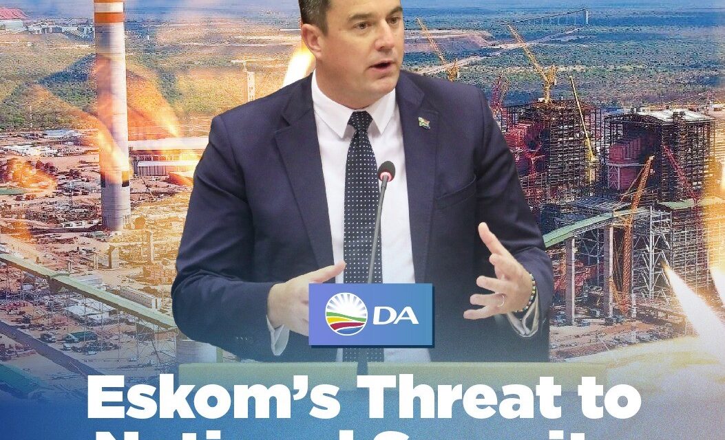 Eskom’s threat to national security: Steenhuisen addresses the nation