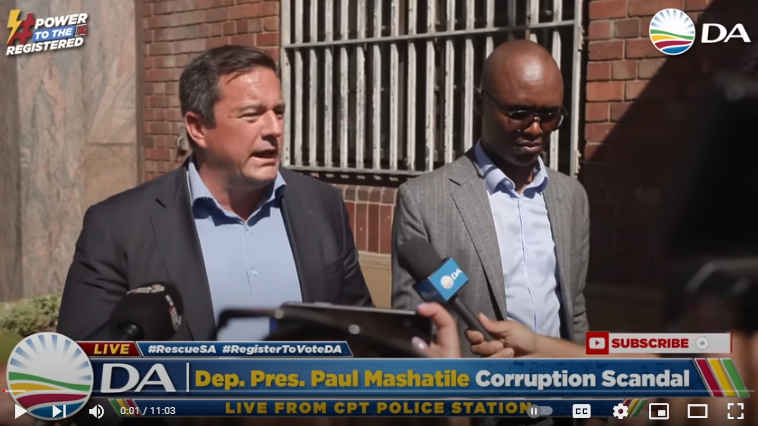 DA lays corruption charges against Paul Mashatile